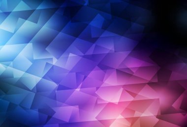 Lacivert, eşkenar dörtgenli kırmızı vektör şablonu. Renkli dikdörtgenleri olan bir resim. İş ilanları, broşürler, broşürler için desen