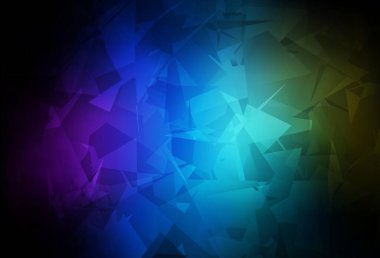 Soyut polyester formlu koyu renkli vektör dokusu. Rastgele şekillerle soyut tarzda dekoratif tasarım. Duvar kağıtları için zarif tasarım.