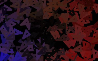 Koyu mor, pembe vektör arkaplan ve çokgen tarzı. Renkli üçgenli modern soyut illüstrasyon. Broşürler, broşürler için desen