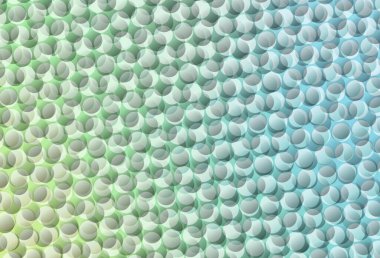 Açık mavi, benekli yeşil vektör arkaplan. Renkli su damlaları olan modern soyut çizimler. Reklamlar, broşürler için desen.