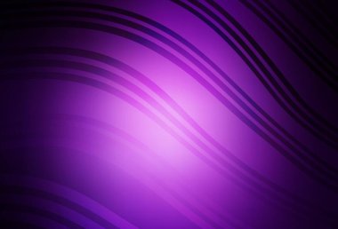 Eğri çizgileri olan koyu mor bir vektör şablonu. Yaratıcı illüstrasyon, yarım tonlu ve eğimli. Reklamınız için yepyeni tasarım..