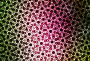 Açık yeşil, benekli kırmızı vektör arka plan. Soyut arka planda bulanık kabarcıklar ve renkli gradyan. Marka kitabınız için yeni şablon.