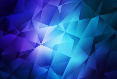 Koyu pembe, mavi vektör eğimli üçgen şablon. Origami tarzında gradyan ile geometrik çizim. Web siteniz için yeni bir doku.