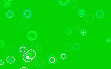 Lekeli açık yeşil vektör arka planı. Bulanık yağmur damlaları olan soyut bir çizim. Marka kitabınız için yeni şablon.