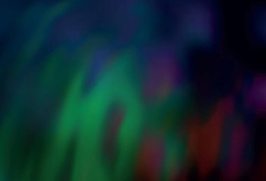 Koyu yeşil vektör soyut bulanık yerleşim. Gradyan tasarımlı, soyut, ışıltılı çizimler. Marka kitabınız için yeni biçim tasarımı.