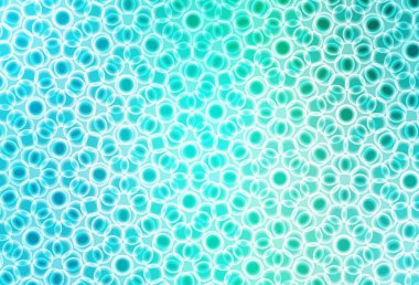 Dairesel açık yeşil vektör şablonu. Doğa tarzında renkli baloncuklu soyut illüstrasyon. Duvar kağıtlarının dokusu için desen.