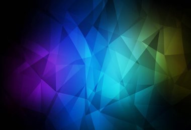 Karanlık Çokrenkli vektör düşük poli düzeni. Zarif üçgenleri olan soyut çizimler. Web siteniz için yeni bir doku.