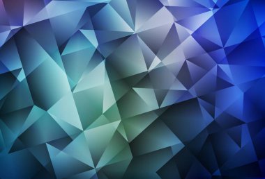 Açık BLUE vektör çokgen arkaplan. Üçgenli renkli soyut çizimler. Web siteniz için çokgen tasarım.