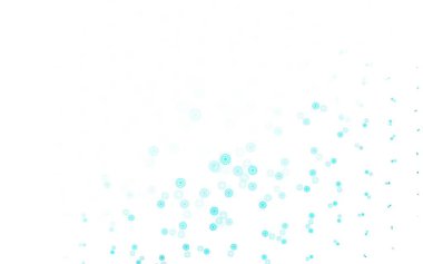 Açık Pembe, daireli mavi vektör şablonu. Bulanık yağmur damlaları olan soyut bir çizim. Marka kitabınız için yeni şablon.