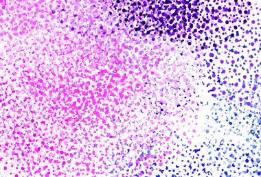 Noktalı açık pembe vektör arkaplanı. Parlak renkli soyut çemberlerin olduğu bir resim. İş ilanınız için tasarım.