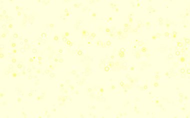 Çember şekilli açık sarı vektör düzeni. Doğa tarzında bulanık halkaları olan güzel renkli çizimler. Marka kitabınız için yeni şablon.