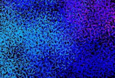 Koyu pembe, renkli çizgileri olan mavi vektör dokusu. Çizgilerle modern geometrik soyut çizim. Reklam, kitapçıklar, broşürler için desen.