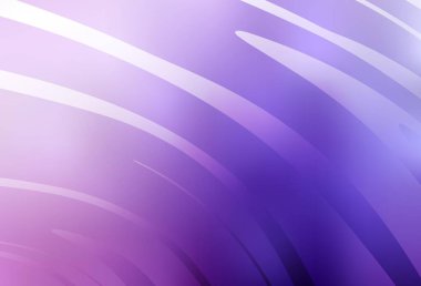 Açık Mor, eğri çizgileri olan pembe vektör arkaplan. Değişken çizgileri olan renkli geometrik örnek. Fikirlerin için bir örnek..