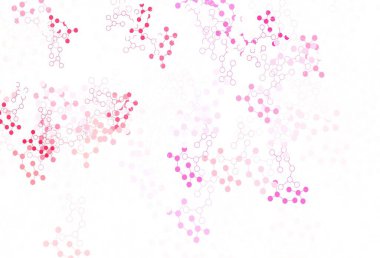 Yapay zeka kavramına sahip açık pembe vektör dokusu. Yapay zeka bağlantılarıyla basit bir şekilde renkli tasarım. Poster ve teknoloji sembolü.