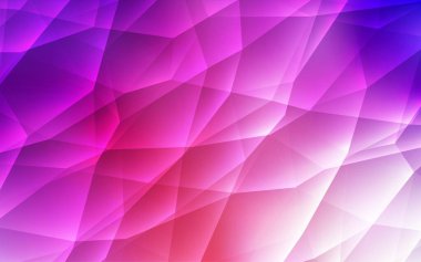 Light Pink, Red vector pattern with polygonal style. Modern abstract illustration with colorful triangles. Smart design for your adverts.