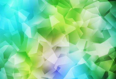 Light Blue, Yellow vector shining triangular background. Colorful illustration in abstract style with triangles. Completely new template for your banner.