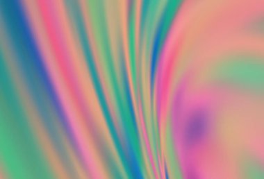 Açık mavi, yeşil vektör soyut parlak şablonu bulanıklaştırdı. Gradyan ile modern soyut çizim. Marka kitabınız için yeni biçim tasarımı.