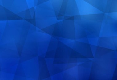Light BLUE vector abstract polygonal template. Modern abstract illustration with triangles. Pattern for a brand book's backdrop.