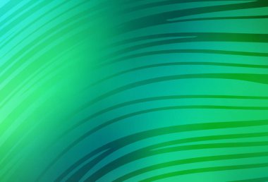 Light Green vector layout with curved lines. Colorful abstract illustration with gradient lines. Business design for posters, banners.