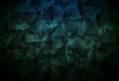 Koyu yeşil vektör çokgen çizimi. Origami stilinde gradyan ile yaratıcı geometrik illüstrasyon. İşiniz için yepyeni bir tasarım..