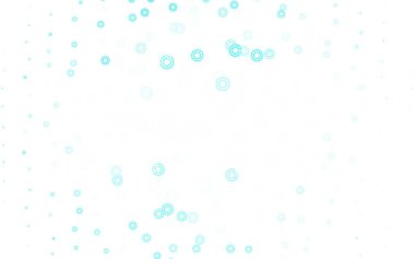 Açık mavi, diskli yeşil vektör dokusu. Parlak renkli soyut çemberlerin olduğu bir resim. Reklamlar, broşürler için desen.