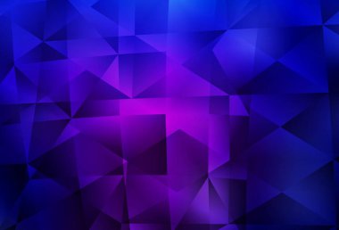 Dark Purple, Pink vector abstract polygonal background. Glitter abstract illustration with an elegant triangles. Textured pattern for your backgrounds.