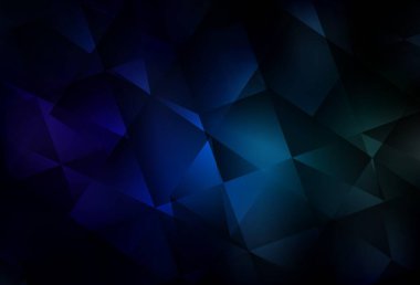 Dark Blue, Green vector abstract mosaic backdrop. Elegant bright polygonal illustration with gradient. Textured pattern for your backgrounds.