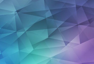 Light Pink, Blue vector low poly layout. Shining colorful illustration with triangles. New template for your brand book.