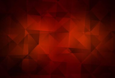 Dark Red vector shining triangular layout. Geometric illustration in Origami style with gradient. Triangular pattern for your design.