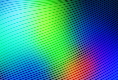 Light Blue, Green vector template with curved lines. Brand new colorful illustration in curved style. Pattern for your design.