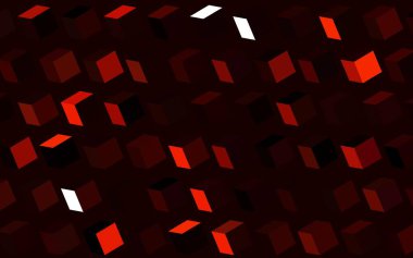 Dark Red vector backdrop with rhombus. Decorative design in abstract style with rectangles. Pattern for busines ad, booklets, leaflets