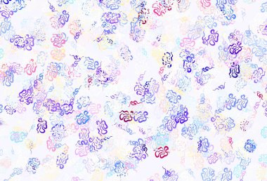 Açık mavi, rastgele şekilli sarı vektör deseni. Soyut tarzda rengarenk gradyan şekilleri olan bir resim. İşiniz için en iyi akıllı tasarım.