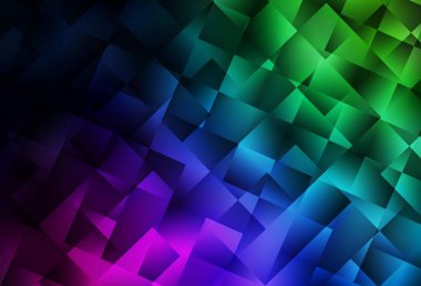 Dark Multicolor vector gradient triangles texture. Shining colorful illustration with triangles. Pattern for a brand book's backdrop.