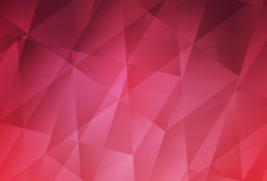 Light Pink vector polygon abstract backdrop. Colorful illustration in abstract style with triangles. New template for your brand book.