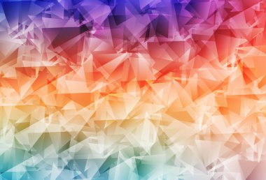 Açık Çokrenkli vektör düşük polimerli doku. Origami tarzında gradyan ile geometrik çizim. Pankartın için tamamen yeni bir şablon.