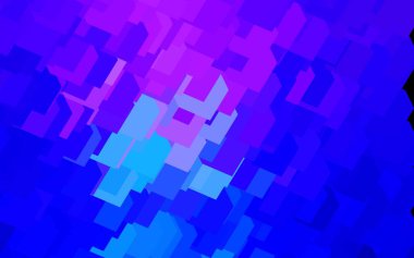 Koyu pembe, mavi vektör arka planı çokgen biçiminde. Dikdörtgenli soyut gradyan çizimi. Reklamınız, posteriniz, afişiniz için en iyi tasarım.