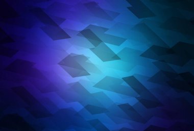 Çokgen biçiminde koyu mavi vektör arkaplanı. Soyut arkaplanda dikdörtgenler ve renkli gradyanlar. Reklamınız, posteriniz, afişiniz için en iyi tasarım.