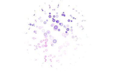 Açık pembe, diskleri olan mavi vektör dokusu. Doğa tarzında bulanık halkaları olan güzel renkli çizimler. Marka kitabınız için yeni şablon.