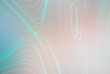 Açık Pembe, yeşil çizgili vektör arkaplanı. Basit çizgilerle renkli gradyan çizimi. Web siteniz için soyut tasarım.