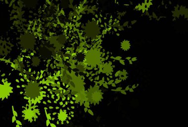 Rastgele şekilli koyu yeşil vektör deseni. Renkli rastgele şekillerle modern soyut illüstrasyon. Kartvizitiniz için modern tasarım.