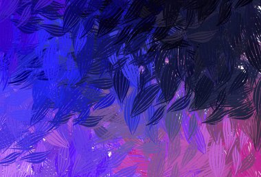 Koyu pembe, rastgele şekilli mavi vektör deseni. Rastgele şekillerle soyut tarzda dekoratif tasarım. İşiniz için en iyi akıllı tasarım.