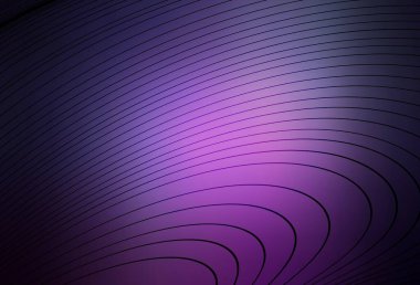 Koyu mor, pembe çizgili vektör şablonu. Değişken çizgileri olan renkli soyut çizimler. Cep telefonu ekranları için arkaplan.