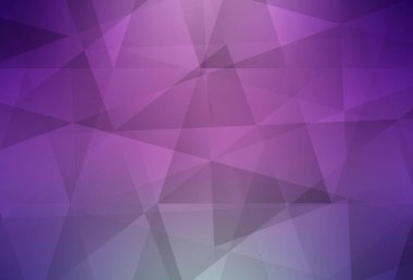 Açık pembe vektör çokgen çizimi. Üçgenlerden oluşan parlayan çokgen çizimler. Web siteniz için yeni bir doku.