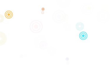 Noktalı ışık çok renkli vektör arkaplanı. Doğa tarzında bulanık halkaları olan güzel renkli çizimler. İş ilanınız için tasarım.