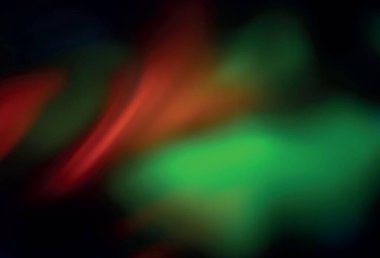 Koyu yeşil, kırmızı vektör soyut arkaplan. Görüntü stili ve gradyanı olan yeni renkli çizimler. Tasarımlar için arka plan.