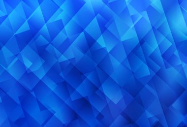 Eşkenar dörtgenli hafif BLUE vektör arkaplanı. Dikdörtgen şekilli soyut çizimler. İş ilanınız için akıllı tasarım.
