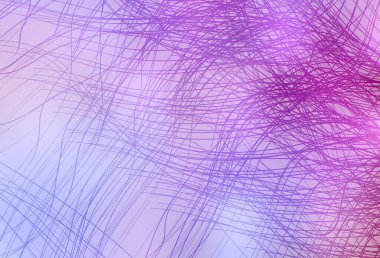 Açık Mor, eğri çizgili pembe vektör dokusu. Yaratıcı illüstrasyon, yarım tonlu ve eğimli. Tasarımınız için basit şablon.