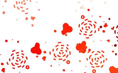 Rastgele şekilli açık kırmızı vektör deseni. Renkli rastgele şekillerle modern soyut illüstrasyon. İşiniz için en iyi akıllı tasarım.