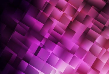 Koyu mor, pembe vektör arkaplan, çokgen tarzında. Dikdörtgen şekilli soyut çizimler. İniş sayfası için modern şablon.