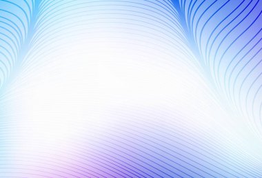 Açık pembe, bükülmüş çizgileri olan mavi vektör deseni. Basit eğri biçiminde parlak renkli bir illüstrasyon. İşiniz için en iyi tasarım.